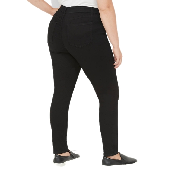 Lane Bryant signature fit mid-rise skinny jeans, size 18, black - Picture 5 of 6